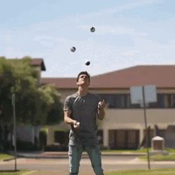 Awesome Juggling Balls Skill GIF