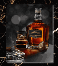 Awesome Portrait Jack Daniel's Whiskey Bottle Promo Shot GIF
