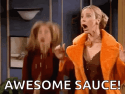 Awesome Sauce Jumping Excited Blonde Girls GIF