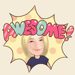 Awesome Yellow Hair Girl Cartoon GIF