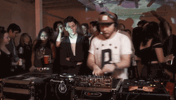 Awkward DJ Clubbing GIF