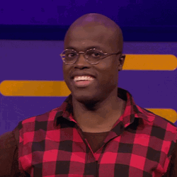 Awkward Guilty Guy Laughing Out  GIF