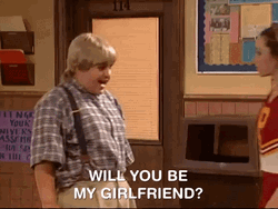 Awkward Guy Asking To Be His Gf GIF