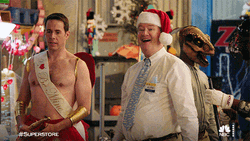 Awkward Low Energy Santa Hurray GIF