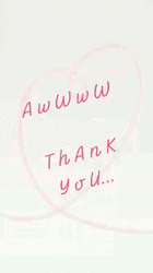 Aww Thank You Heart Draw Line GIF