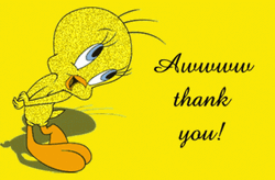 Aww Thank You Tweety Blinking GIF