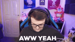 Aww Yeah In Glitters GIF