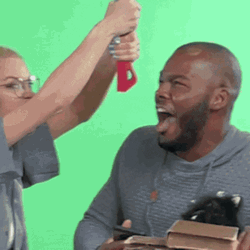 Axe Throwing Scared Man GIF