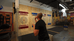 Axe Throwing Slow Motion GIF