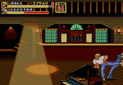 Axel And Electra Fighting In Video Game 64 Time GIF