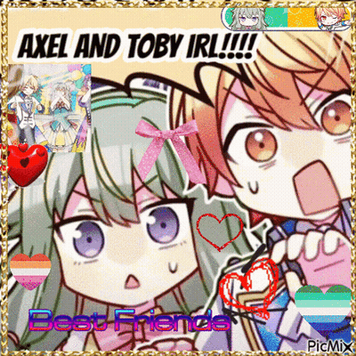 Axel And Toby Best Friends Collage GIF