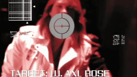 Axl Rose Waste Of Ammo Terminator 2 GIF