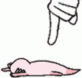 Axolotl Meme Flapping After Touching  GIF
