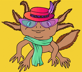 Axolotl Meme In A Different Costumes GIF