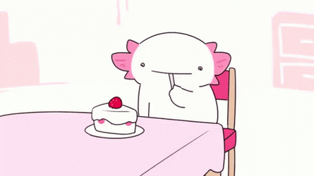 Axolotl Meme Slamming The Table Using A Chair GIF