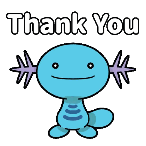 Axolotl Saying Thank You Sticker