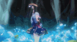 Ayaka Staring For Battle GIF