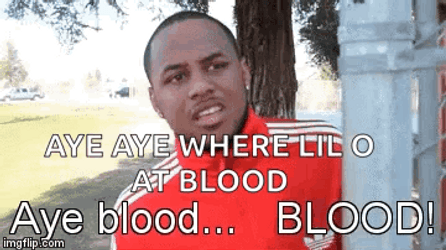 Aye Aye Blood Shouting Guy GIF