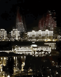 Azerbaijan Baku Flame Towers