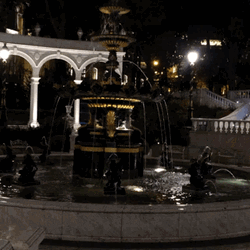 Azerbaijan Baku Philarmony Park Fountain