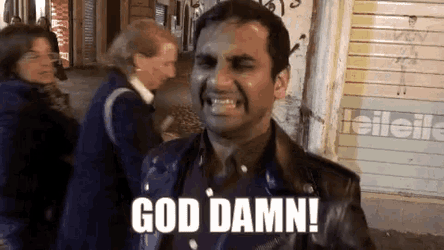 Aziz God Damn GIF