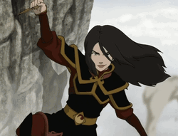 Azula Cool Mountain Cliff Avatar GIF