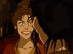 Azula Shocked Forced Smile Reaction GIF