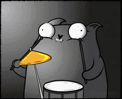 Ba Dum Tss Black Cat GIF
