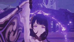 Baal Raiden Shogun Massive Thunder Power GIF