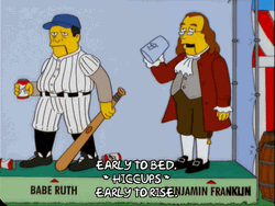Babe Ruth Funny Benjamin Franklin