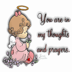 Baby Angel With Halo You Are In My Thoughts And Prayers GIF