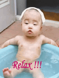 Baby Bath Relax GIF