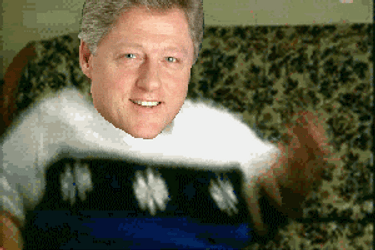 Baby Bill Clinton Balloons GIF