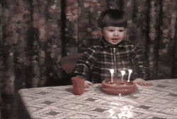 Baby Blowing Happy Birthday GIF