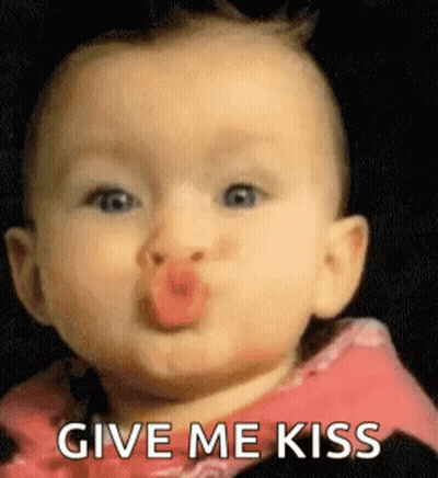 Baby Blowing Kiss Give Me Kiss GIF