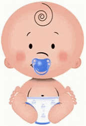 Baby Boy Playing Pacifier GIF