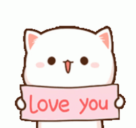 Baby Cat I Love You Banner GIF