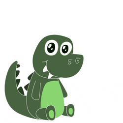 Baby Crocodile With Books Bar Exam GIF