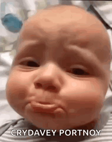 Baby Crying And Making Funny Face GIF