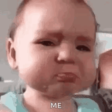Baby Crying And Saying Me While Being Held GIF