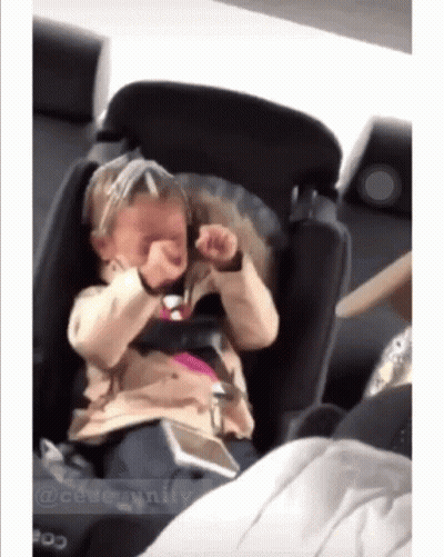 Baby Crying In Car Seat GIF