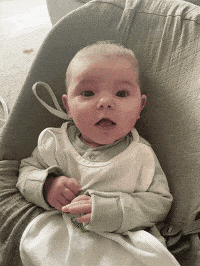 Baby Crying In Crib Rainbow Mix Morge GIF