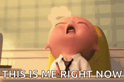 Baby Crying In High Chair Saying This Is Me Right Now GIF