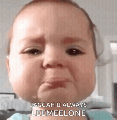 Baby Crying Making Funny Face GIF