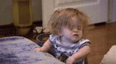 Baby Crying on Couch