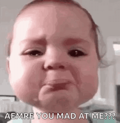 Baby Crying Saying Are You Mad At Me GIF