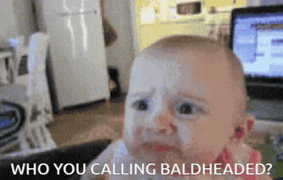 Baby Crying Who You Calling Baldheaded GIF
