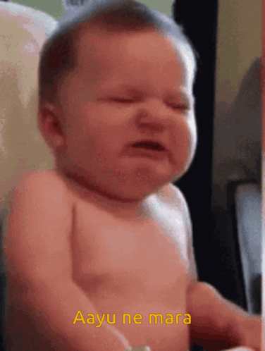 Baby Crying With Aayu Ne Mara GIF