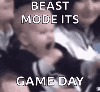 Baby Crying With Beast Mode Game Day GIF