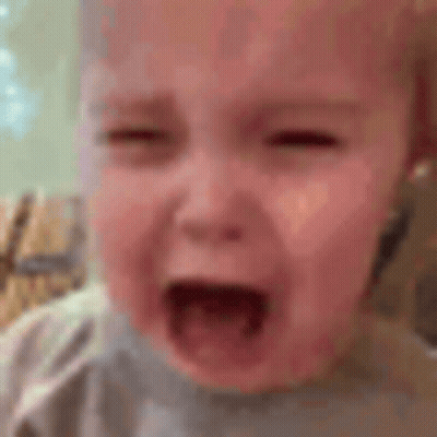 Baby Crying With Mouth Open Close Up GIF